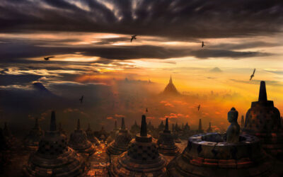 Borobudur جزیره و نماد باستانی اندونزی