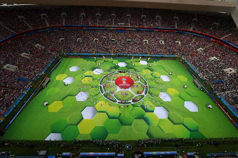 گزارش تصویری جذاب و دیدنی از افتتاحیه جام جهانی روسیه 2018