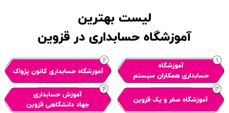 بهترین آموزشگاه حسابداری در قزوین